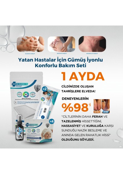 1 Aylık Hasta Bakım Seti – (Vücut Kesesi, 2x Mendil, 4x Saç Bonesi, 50 ml Dezenfektan indirimleri