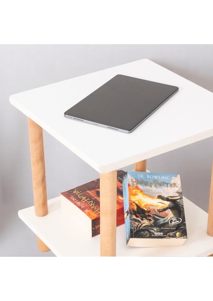 Pia Sehpa Seti Beyaz