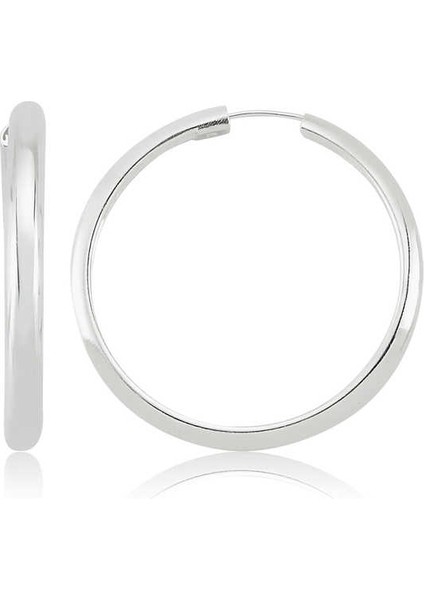 925 Ayar Gümüş Halka Küpe EA0710050 (800800)