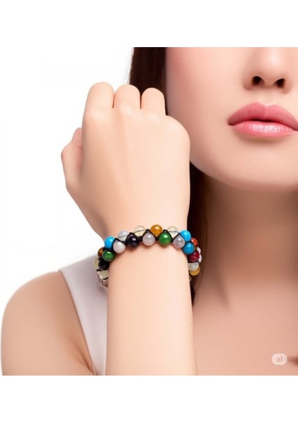 Manyetik Kilitli Karışık Akik Çakra Bileklik 9592B11D6 fiyatları