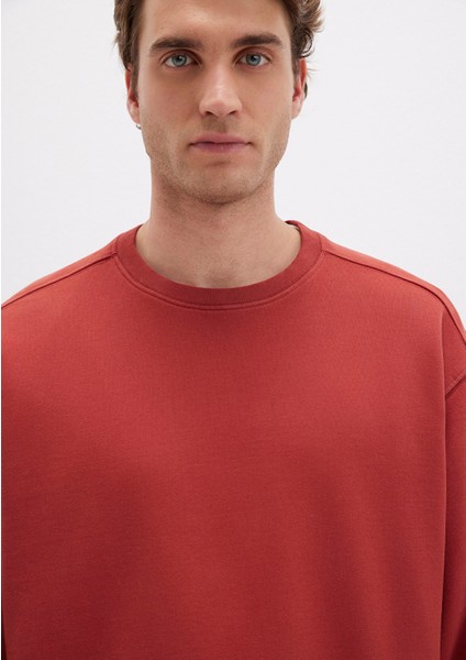 Bisiklet Yaka Kırmızı Sweatshirt 0S10482-70457 indirimleri