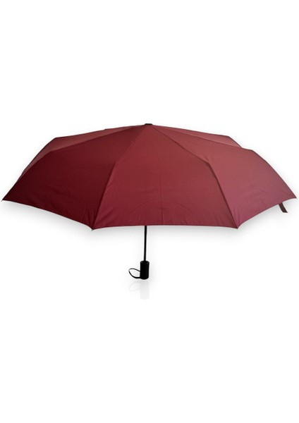 Düz Kırmızı Tam Otomatik 8 Telli Kısa Şemsiye
