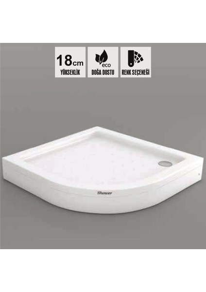 Violet Oval Duş Teknesi (Sifon Sağda), Panelli fiyatları