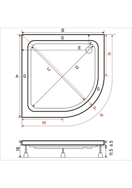 Violet Oval Duş Teknesi (Sifon Sağda), Panelli fırsatları