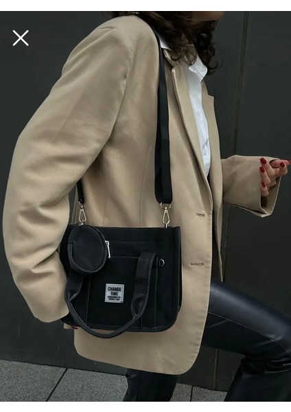 Birinci Sınıf Ek Cüzdanlı El Omuz Çantası