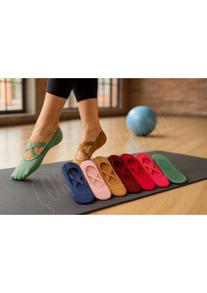 6'li Cotton Plates&yogo Kaydirmaz Reformer Çorap Burun Dikişsiz(Renklerde Ton Farkı Olabilir)) fırsatları