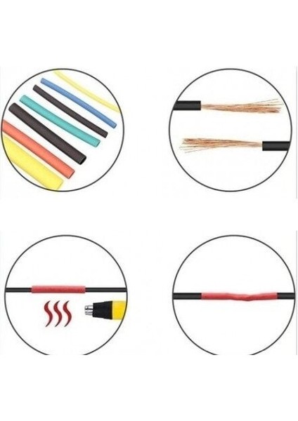 560 Parça Makaron Seti Kapaklı Kutulu Kablo Birleştirme Koruyucu Sıcaklıkla Daralan Makaron Set fırsatları