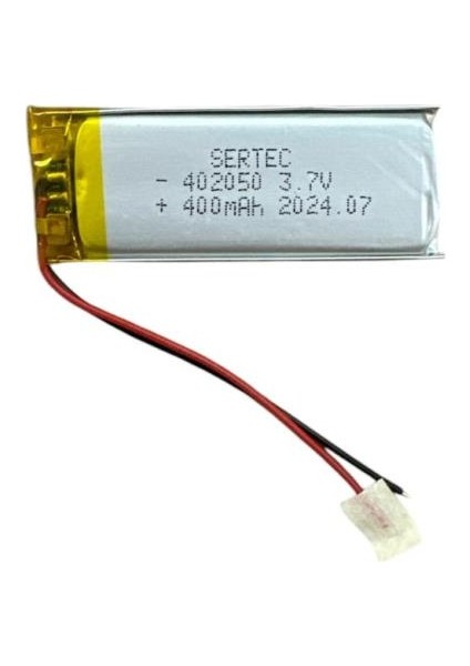 402050 3.7V 400MAH Li-Polymer Pil DEVRELI/1.5A (800800)