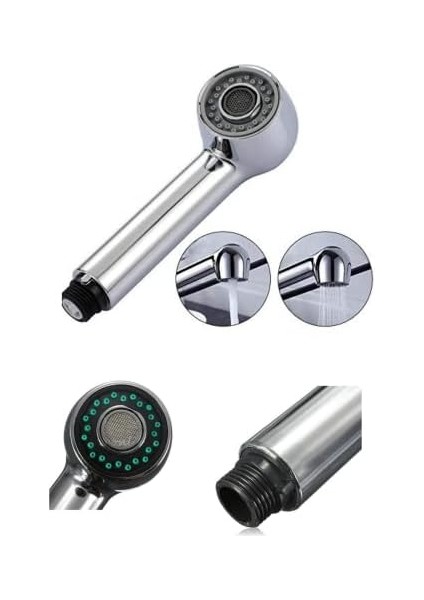 Mix 2 Fonksiyonlu Berber El Duşu - Kuaför Duş Başlığı - Mix Batarya Uyumlu Duş Başlığı Yüksek Kaliteli Krom Kaplı modelleri