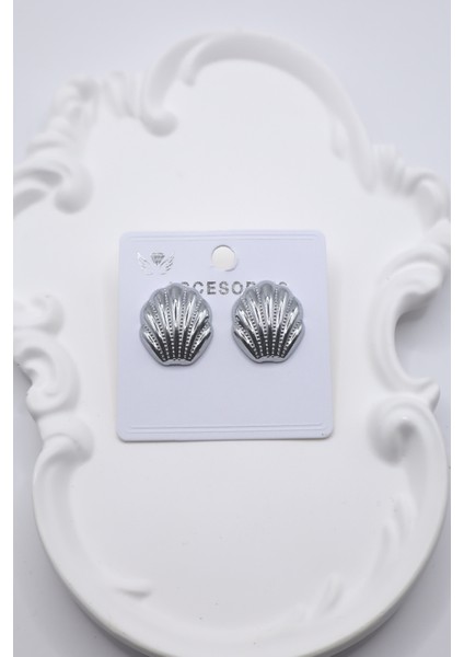 Kadın Küpe Deniz Kabuğu Midye 2cm Küpe