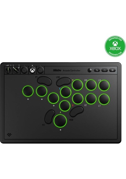 All-Button Arcade Stick Kablosuz Xbox Series, Xbox One Series ve Pc Uyumlu Siyah