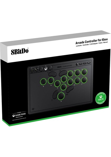 All-Button Arcade Stick Kablosuz Xbox Series, Xbox One Series ve Pc Uyumlu Siyah indirimleri