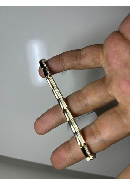 Zirkon Taşlı Gold Link Bileklik indirimleri