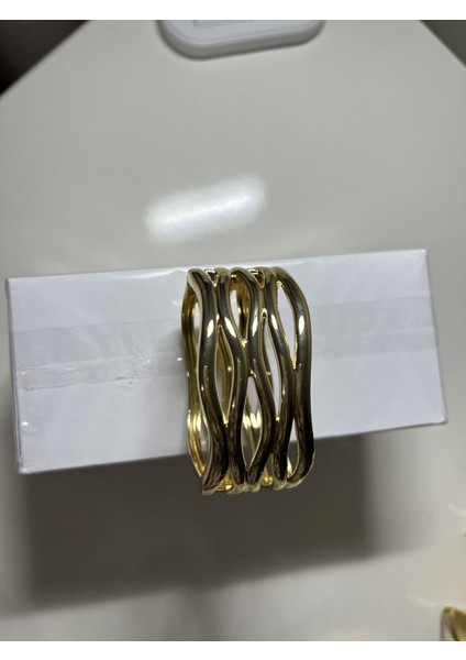 Gold Plaka Serbest Plaka Kelepçe Bileklik