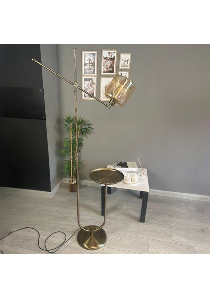 Monla Eskitme Gövde Bal Rengi Cam Lambader U Tepsili Makas Gövde Modern Oturma Odası indirimleri