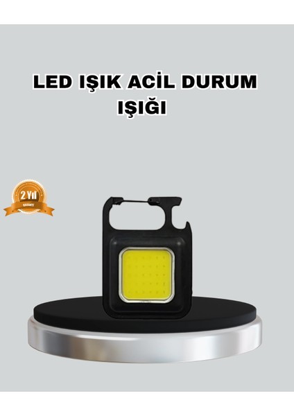 USB Şarjlı 800 Lümen LED Fener – Mini Boy, 3 Işık Modlu, Anahtarlık Tipi El Feneri