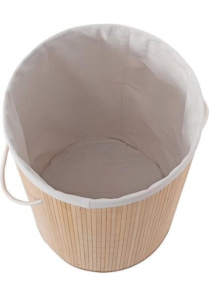 Decohandy Yuvarlak Bambu Kirli Sepeti modelleri