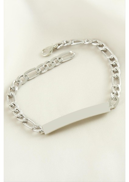 Isim Yazılabilir Boş Plaka Bileklik