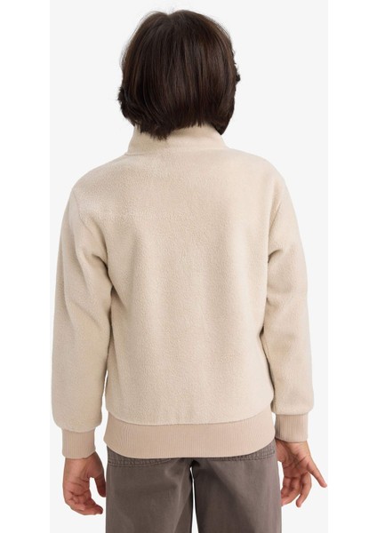 Erkek Çocuk Yarım Fermuarlı Baskılı Polar Sweatshirt G4944A825AU indirimleri