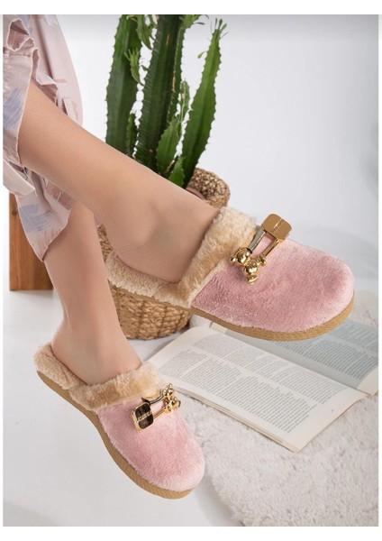 Ayıcık Tokalı Kadın Kışlık Günlük Ev Terliği fiyatları