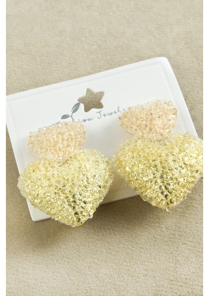 Kalp Savaroski Zr Model Küpe