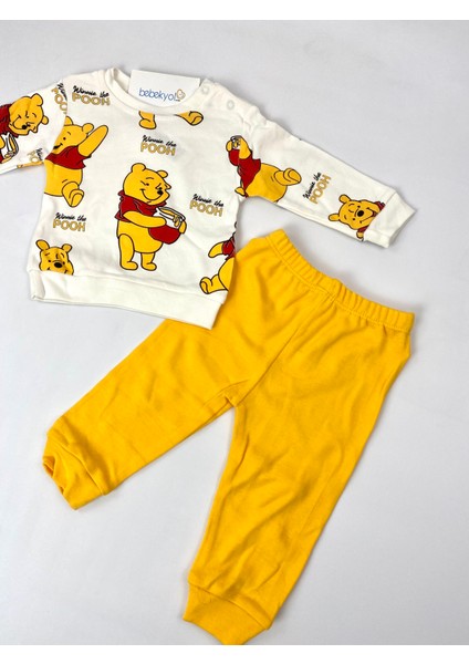 Ayı Winniee Baskılı Bebek Takım modelleri