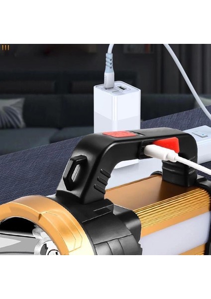 6 Mod Şarjlı El Feneri Projektör Tipi WT-615 fırsatları