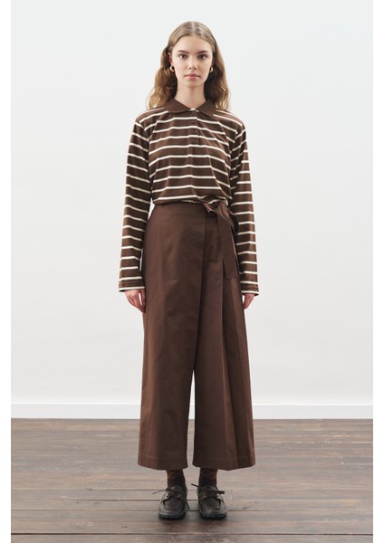 Etek Görünümlü Pantolon Kahverengi fiyatları