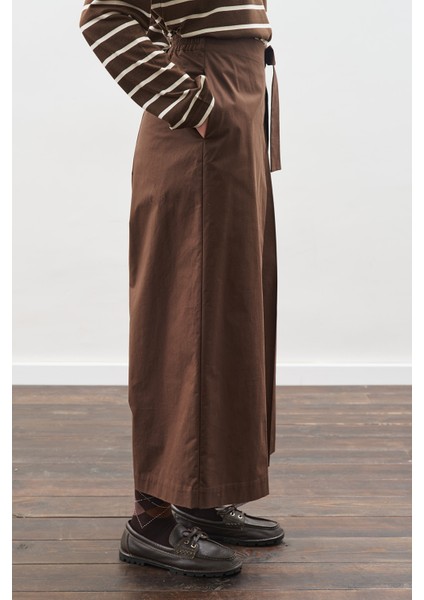 Etek Görünümlü Pantolon Kahverengi indirimleri