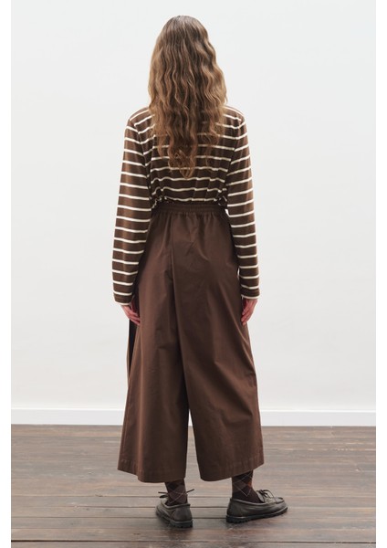 Etek Görünümlü Pantolon Kahverengi