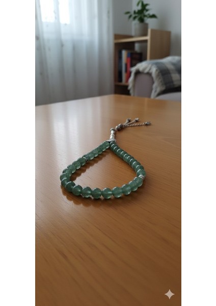 Aventurin Doğal Taş Tesbih – Şans, Huzur ve Denge Taşı, El Yapımı Enerji Tesbih fırsatları