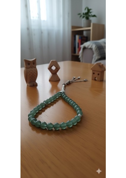 Aventurin Doğal Taş Tesbih – Şans, Huzur ve Denge Taşı, El Yapımı Enerji Tesbih indirimleri