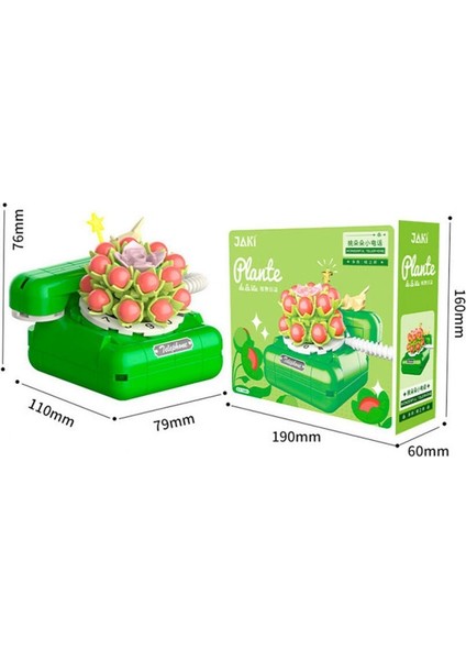 JK2718 Jaki Çiçekli Telefon 189 Parça Block Oyuncak fiyatları