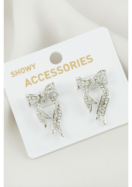 Fiyong Taşlı Metal Küpe