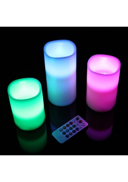 Parafin Kaplı Kumandalı LED Mum (3 Adet) fırsatları