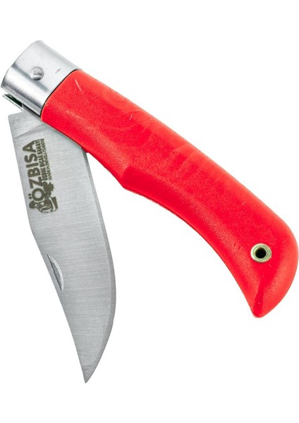 Katlanır Cep Çakısı - Özbısa - El Yapımı - No:1 - Kırmızı modelleri