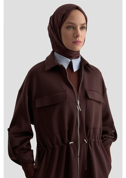 Beli Büzgülü Örme Giyçık 25KD1504 Kahverengi modelleri