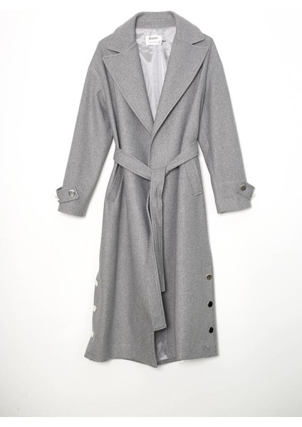 Kadın Gold Dügmeli Kaban