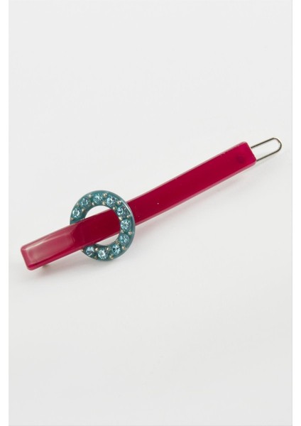 Yuvarlak Taşlı Pens Toka