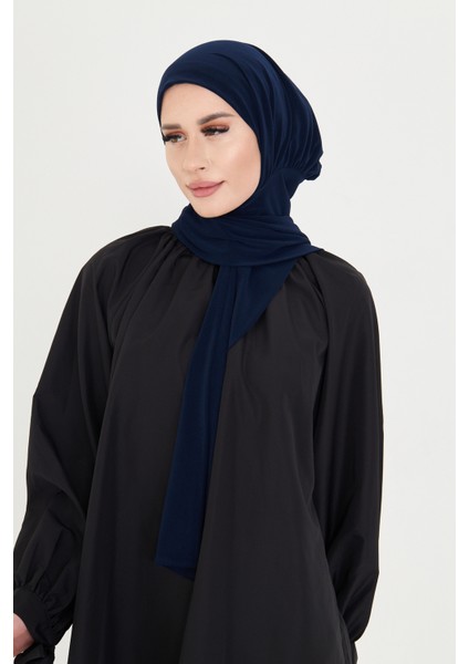 Lacivert Pratik Hazır Geçmeli Tesettür Bone Sandy Boyunluklu Çıtçıtlı 2505_02 fırsatları