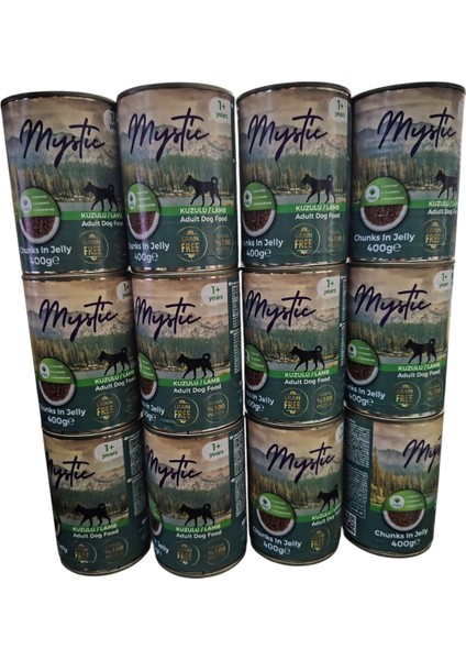 Mystic Köpek Konserve Kuzu Etli 400 gr ( 12 Adet )