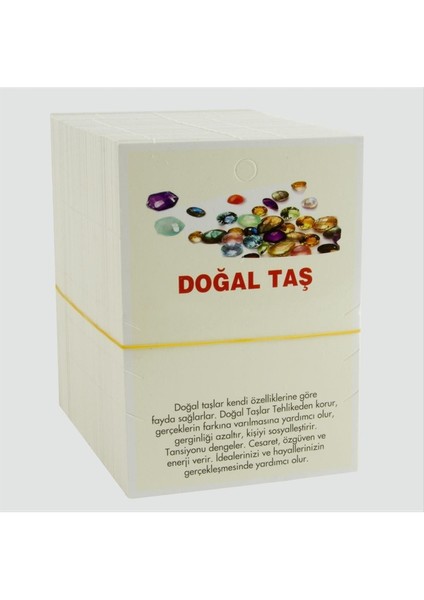 3'lü Doğaltaş Bileklik Kartı 200 Adet