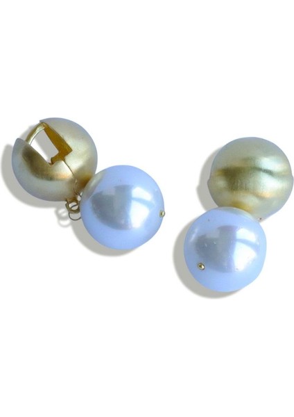 Barok Incili Gold Gümüş Küpe fırsatları