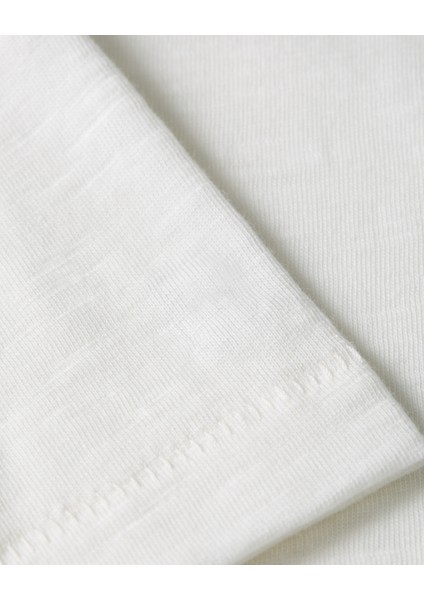 Slub Mdrn V-Nk Ss T-Shırt Kadın Beyaz T-Shirt - WW0WW43901 modelleri