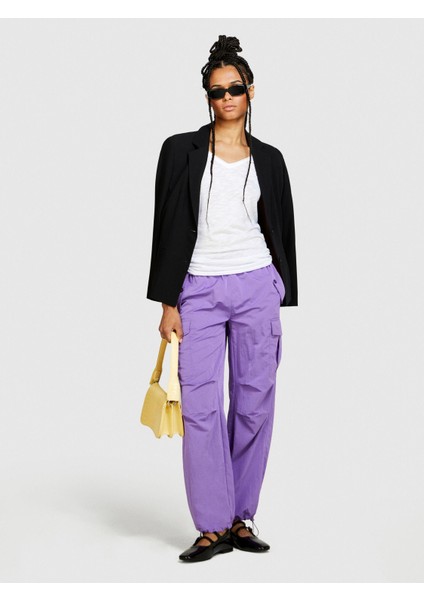 Pamuk Modal Karışımlı Normal Kalıp V Yaka T-Shirt Kadın Beyaz T-Shirt - 324P3TNHL4007 indirimleri