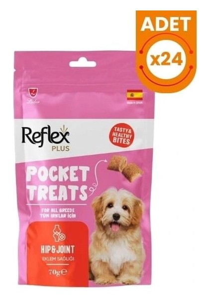 Reflex Plus Pocket Treats Eklem Sağlığı Için Köpek Ödül Maması 70 gr 1 Adet fırsatları