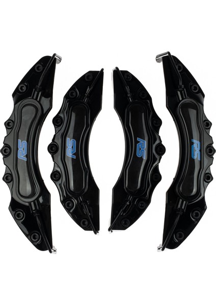 Siyah Ford Rs (Mavi) 4'lü Kaliper Seti Yapıştırma Logolu