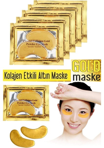 Altın Maske ( Göz Altı Için ) Bio-Collagen 3 Adet Göz Altı Maskesi