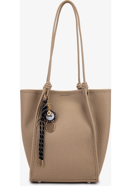 Kadın Suni Deri Taupe Omuz Çanta 921 27080 Bn Cnt SK25-26 Taupe