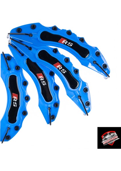 Mavi Audi Rs 4'lü Kaliper Seti Yapıştırma Logolu fiyatları